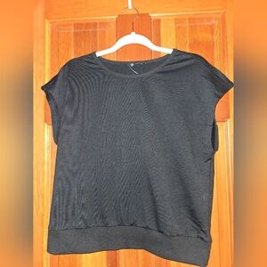 Classic Black Short Sleeve Women's Top